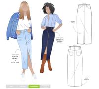 Style Arc Schnittmuster - Tommie Jeans Rock (Größen 38-50)