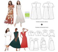 Style Arc Schnittmuster - Trinnie gewebtes Kleid plus Erweiterungspaket (Größen 04-16)
