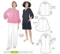 Style Arc Schnittmuster - Zalia gewebtes Oberteil und Kleid (Größen 18-30)