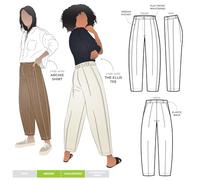 Style Arc Schnittmuster - Zweig-gewebte Hose (Größen 04-16)