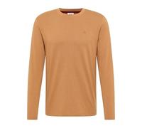 Langarmshirt MUSTANG "Herren Style Asheville", Herren, Gr. M, cognac, Jersey, 100% Baumwolle, Rundhals, Shirts Langarmshirt (90590603-M)