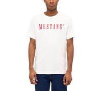 Mustang T-Shirt Print Austin in Cannoli Cream Färbung S Regular Fit