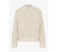 Brax Damen Sweatjacke Style BECA L canvas, hellbeige, Gr. 42