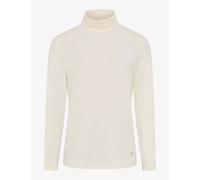Sweatshirt BRAX "Style CARINA L", Damen, Gr. 36, beige (hellbeige), 47% Baumwolle, 47% Modal, 6% Elasthan, Sweatshirts Sweatshirt (70871469-36) hellbeige