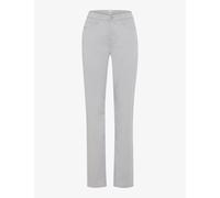 5-Pocket-Hose BRAX "Style CAROLA", Damen, Gr. 36, Normalgrößen, hellgrau, Web, 78% Baumwolle, 18% Lyocell, 4% Elasthan, Hosen 5-Pocket-Hose (29918234-36) hellgrau