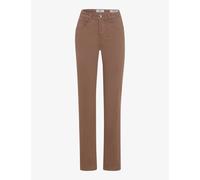 Brax Damen Five-Pocket-Hose Style CAROLA WARM GREIGE, denim hellbraun, Gr. 48