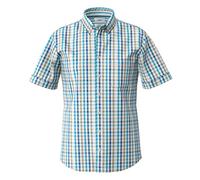 Style Dan C Cotton Linen SLUB Kariertes Kurzarmhemd