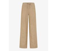 Culotte BRAX "Style FARINA", Damen, Gr. 40, Normalgrößen, beige, Web, 100% Leinen, Hosen Culotte (75344269-40) beige