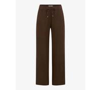 Culotte BRAX "Style FARINA", Damen, Gr. 38L76, Langgrößen, coffee, Web, 100% Leinen, Hosen Culotte (13600111-76) coffee