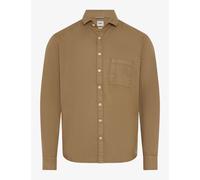 Langarmhemd BRAX "Style HAROLD", Herren, Gr. XL, Normalgrößen, braun, Web, 100% Baumwolle, Hemden (86613638-XL) braun