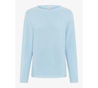Brax Damen Strickpullover Style LESLEY Rundhals 100% Baumwolle hellblau Größe 44