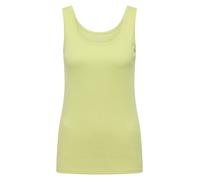 Shirttop CECIL "Style Linda", Damen, Gr. S (38), gelb (citrin grün), Jersey, Obermaterial: 100% Baumwolle, hüftbedeckend, Rundhals, Tops Shirttop, in Unifarbe (47173842-S) citrin grün