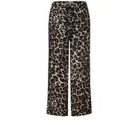 Street One Style LTD QR Emee Print HW Wide Leg Black 36