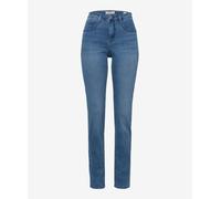 5-Pocket-Jeans BRAX "Style MARY", Damen, Gr. 46, Normalgrößen, grau (stein), Denim/Jeans, 96% Baumwolle, 4% Elasthan, regular fit, Jeans 5-Pocket-Jeans, Topseller (94657065-46) stein
