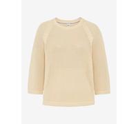 Strickpullover BRAX "Style NALA", Damen, Gr. 40, ecru, Strick, 100% Baumwolle, Rundhals, Pullover Strickpullover (73335943-40) ecru