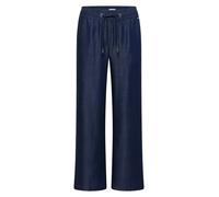 Stoffhose CECIL, Damen, Gr. XXL, Länge 28, blau (dunkelblau wash), Stoff, 100% Lyocell, unifarben, loose fit lang, Hosen Stoffhose (98668901-XXL) dunkelblau wash