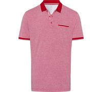 Brax Fashion Poloshirt Modern Fit Kurzarm in sportiver Two-Tone-Optik Rot
