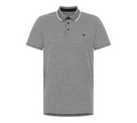 Poloshirt MUSTANG "MUPalco", Herren, Gr. XXL, schwarz meliert, Piqué, Obermaterial: 100% Baumwolle, meliert, normal normal, ohne Ausschnitt, Shirts, Piqué Qualität (46284144-XXL) schwarz meliert