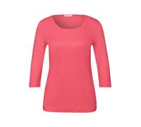 Street One - Basic T-Shirt mit 3/4 Arm pink - Gr. - 42