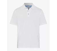 BRAX Poloshirt Style Pete Weiß – 96% Baumwolle, 4% Elasthan – Gr. L
