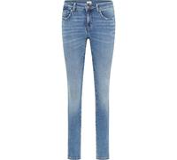 Skinny-fit-Jeans MUSTANG "Damen Style Quincy Skinny", Damen, Gr. 26, Länge 32, 402 mittelblau, Denim/Jeans, 95% Baumwolle, 3% Elastomultiester, 2% Elasthan, unifarben, skinny fit, Jeans (49666703-26)