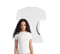 Style & Republic Damen Figurbetont Kurzarm T-Shirt aus Baumwolle- Weiches Atmungsaktiv Rundhals sportoberteil- Activewear für Damen, Gym Running Yoga- Sportstop Sommer Fitnesswear-Hellgrau-L
