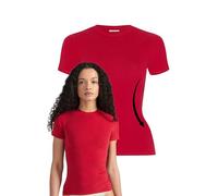 Style & Republic Damen Figurbetont Kurzarm T-Shirt aus Baumwolle- Weiches Atmungsaktiv Rundhals sportoberteil- Activewear für Damen, Gym Running Yoga- Sportstop Sommer Fitnesswear-Wein-L