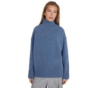 Style & Republic Damen Oversize Rollkragenpullover aus 90% Wolle & 10% Kaschmir, Weicher Boxy Strickpullover, Stilvoller Premium-Pullover für Herbst & Winter, Blue Melange, L