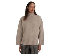 Style & Republic Damen Oversize Rollkragenpullover aus 90% Wolle & 10% Kaschmir, Weicher Boxy Strickpullover, Stilvoller Premium-Pullover für Herbst & Winter, Camel Melange, XS