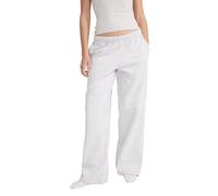 Style & Republic Damen Relaxed Fit Jogginghose aus Baumwolle | Weites Bein, Elastischer Bund mit Kordelzug, Ultraweich Fleece, Loungewear für Yoga & Freizeit, Sweathose mit Taschen, Light Gray M