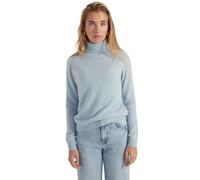 Style & Republic Damen Rollkragenpullover aus 100% Kaschmir, Slim-Fit-Passform, stilvoller Premium-Cashmere-Strickpullover für Herbst und Winter, blau L