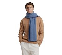 Style & Republic Herren Schal aus 90% Merinowolle und 10% Kaschmir | edler Schal aus feinster MerinoMerinowolle und Kaschmir, Blue Melange, One Size