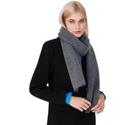 Style & Republic Kaschmir Schal Damen aus 100% Cashmere - dein kuscheliger Premium Schal für stilvolle Herbst- & Winter-Momente - Grau