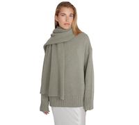 Style & Republic Oversized Damen Kaschmirschal aus 90% Merinowolle und 10% Kaschmir | edler Schal aus feinster MerinoMerinowolle und Kaschmir, Olive mel, 168 x 45cm