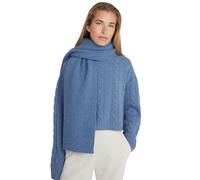 Style & Republic Oversized Damen Kaschmirschal aus 90% Merinowolle und 10% Kaschmir | edler Schal aus feinster MerinoMerinowolle und Kaschmir, Blue mel, 168 x 45cm