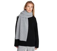 Style & Republic Oversized Damen Kaschmirschal aus 90% Merinowolle und 10% Kaschmir | edler Schal aus feinster MerinoMerinowolle und Kaschmir, Silver mel, 168 x 45cm