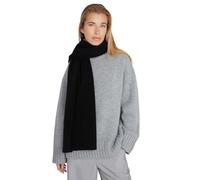 Style & Republic Oversized Damen Kaschmirschal aus 90% Merinowolle und 10% Kaschmir | edler Schal aus feinster MerinoMerinowolle und Kaschmir, Black, 168 x 45cm