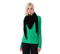 Style & Republic Unisex Kaschmir Schal aus 100% Cashmere mit Fransen, dein kuscheliger Premium Strick-Schal für stilvolle Herbst- & Winter-Momente mit Fransen, Schwarz