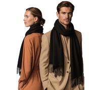Style & Republic Unisex Kaschmir Schal aus 100% Cashmere mit Fransen - langer, kuscheliger Premium Strickschal für Herbst- & Winter-Momente, 180 x 30 cm zzgl. 10 cm Fransen