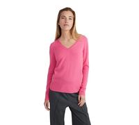 Style & Republic V-Neck Kaschmir Pullover-Damen elegant aus 100% Cashmere - Dein kuscheliger Premium Strickpullover für stilvolle Herbst- & Winter-Momente - neon pink S