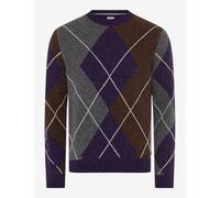 Brax Herren Strickpullover Style RICK plum, dunkles lila, Gr. XL