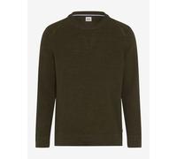 Brax Regular Fit Strickpullover RundhalsDeep Jungle, Einfarbig