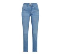 5-Pocket-Jeans BRAX "Style SHAKIRA S", Damen, Gr. 44, Normalgrößen, blau (hellblau), 79% Baumwolle, 11% Polyester, 8% Lyocell, 2% Elasthan, Jeans (68906661-44) hellblau