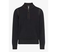 BRAX Strickpullover Troyer Style STEFFEN Herren Dunkelblau Größe S
