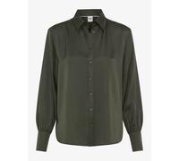 Klassische Bluse BRAX "Style VIC", Damen, Gr. 42, grün (dunkelgrün), 100% Viskose, Blusen (10446629-42) dunkelgrün