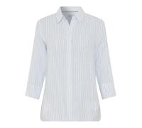 Brax Regular Fit Leinenbluse mit 3/4-Arm Modell 'Vickie' in Hellblau, Größe 36