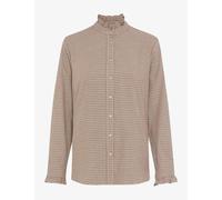 Klassische Bluse BRAX "Style VICTORIA", Damen, Gr. 44, beige (hellbeige), Web, 100% Baumwolle, Blusen Bluse (97257427-44) hellbeige