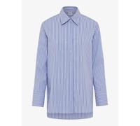 Brax Hemdbluse mit verdeckter Knopfleiste Modell 'VIKI' in Blau, Größe 38