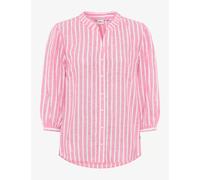 BRAX Damen Style Violet Linen Lurex Stripe Bluse