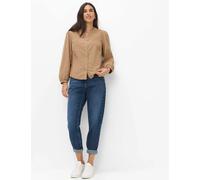 Brax Damen Bluse Style VIOLET walnut, Beige, Gr. 46